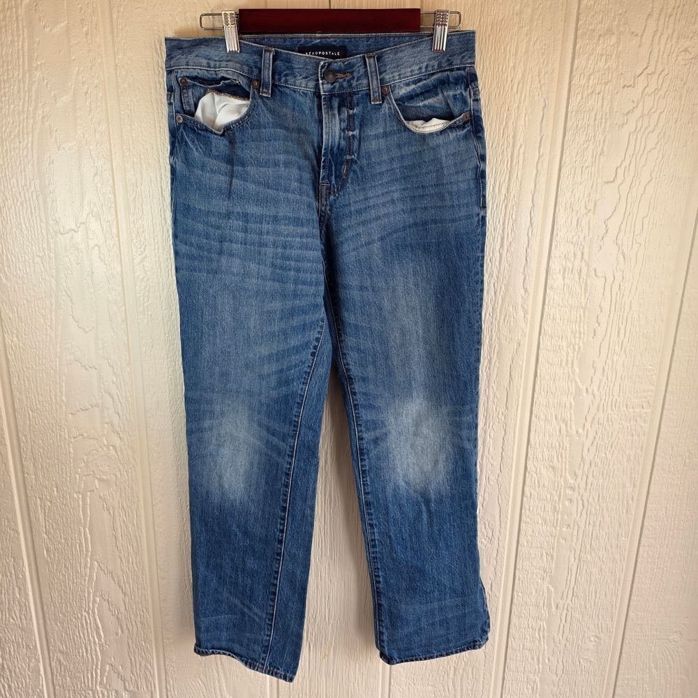 Aeropostale Men's Relaxed Blue Jeans, Size 29 X 30